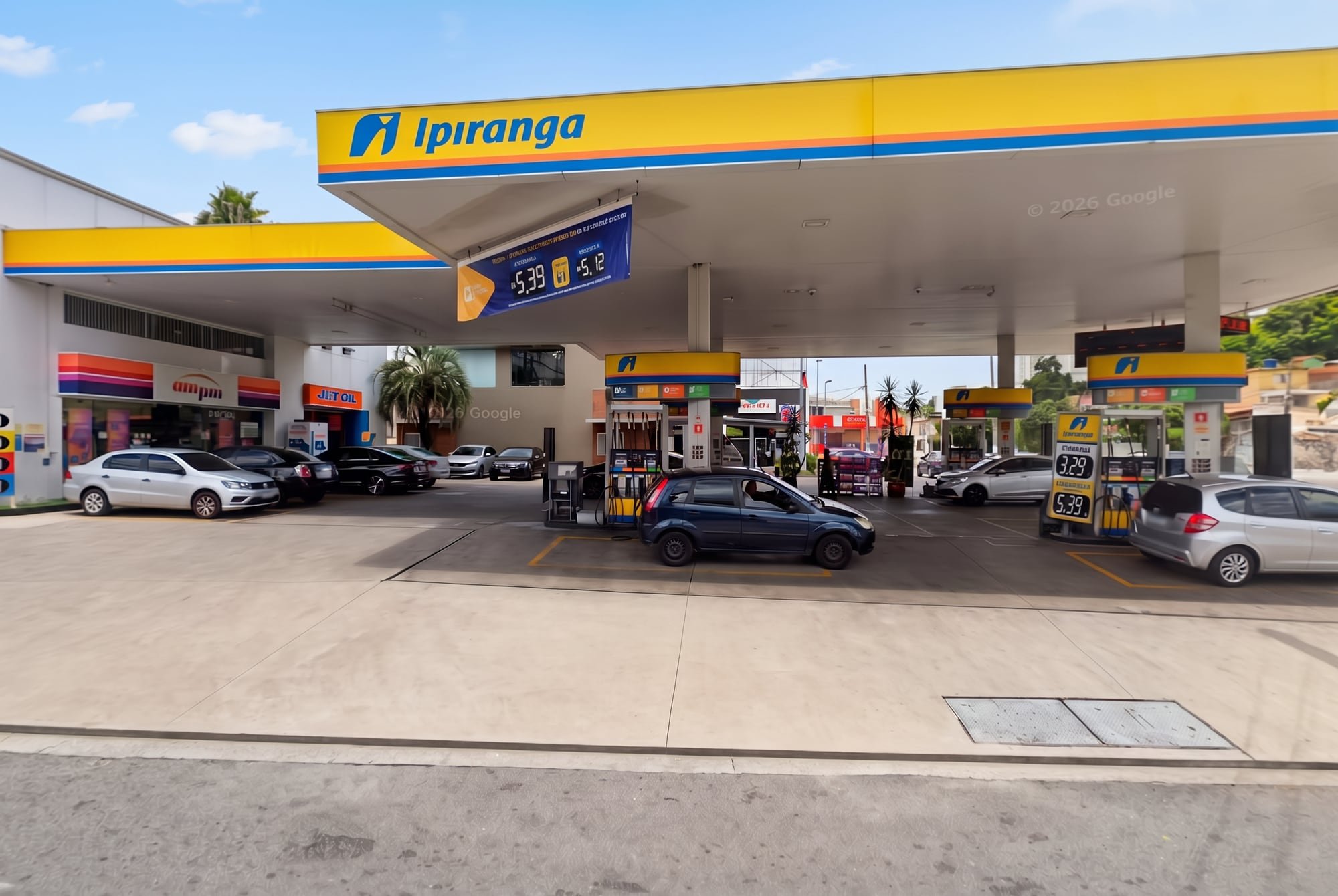 Posto Ipiranga na Av. Padre Vicente Melillo, em Osasco